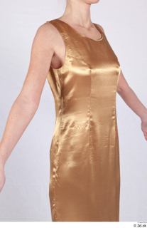  Photos Woman in Historical Dress 49 20th century Golden dress Historical clothing upper body 0008.jpg